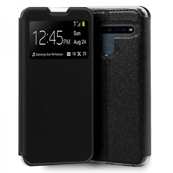 Funda COOL Flip Cover para LG K41s / K51s Liso Negro