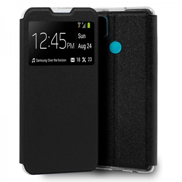 Funda COOL Flip Cover para Oppo A15 / A15s Liso Negro