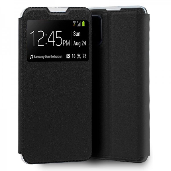 Funda COOL Flip Cover para Oppo A73 5G Liso Negro