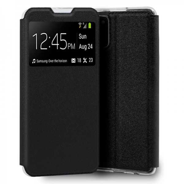 Funda COOL Flip Cover para Samsung A025 Galaxy A02s Liso Negro