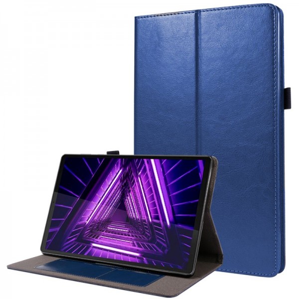 Funda COOL para Lenovo Tab M10 Plus / FHD Plus 2ª Gen / Tab K10 Polipiel Liso Azul 10.3 pulg