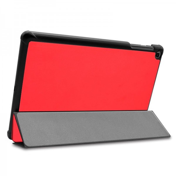 Funda COOL para Samsung Galaxy Tab A (2019) T510 / T515 Polipiel Liso Rojo 10.1 pulg
