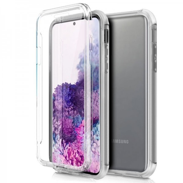 Funda COOL Silicona 3D para Samsung G980 Galaxy S20 (Transparente Frontal + Trasera)
