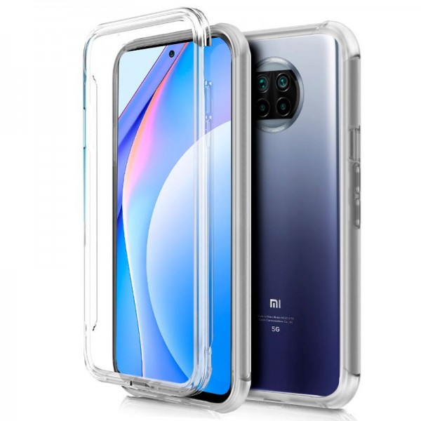 Funda COOL Silicona 3D para Xiaomi Mi 10T Lite (Transparente Frontal + Trasera)