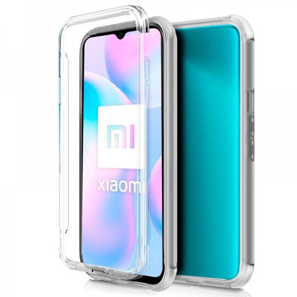 Funda COOL Silicona 3D para Xiaomi Redmi 9A / 9AT (Transparente Frontal + Trasera)
