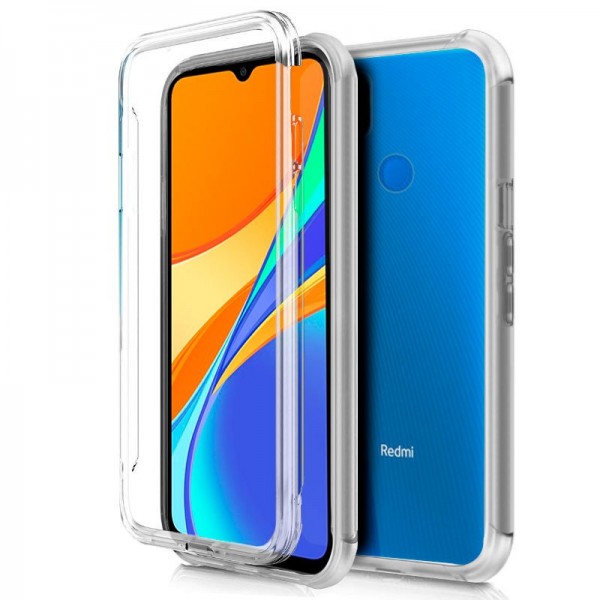 Funda COOL Silicona 3D para Xiaomi Redmi 9C / 10A (Transparente Frontal + Trasera)