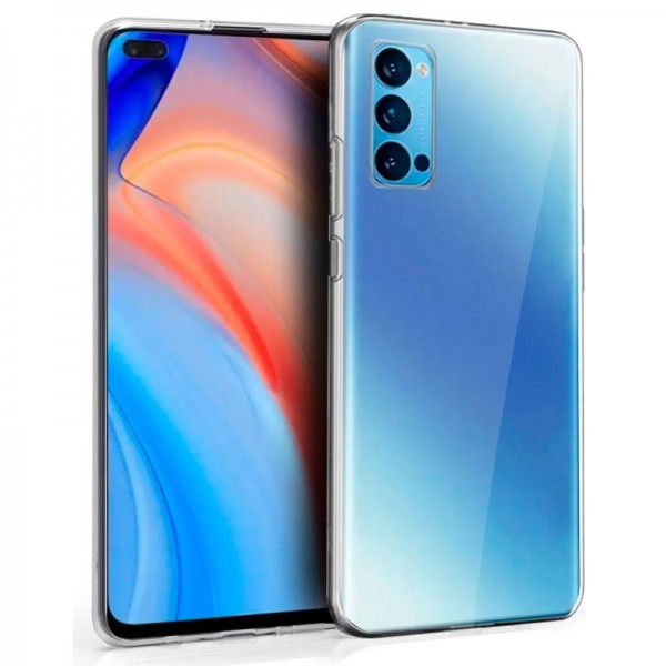 Funda COOL Silicona para Oppo Reno 4 Pro (Transparente)