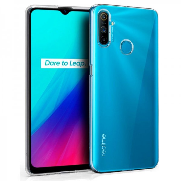 Funda COOL Silicona para Realme C3 (Transparente)