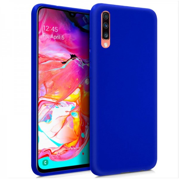 Funda COOL Silicona para Samsung A705 Galaxy A70 (Azul)
