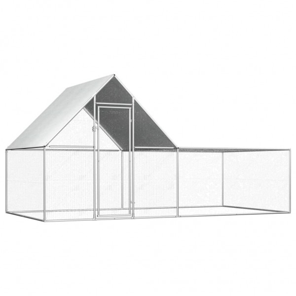Gallinero de acero galvanizado 4x2x2 m