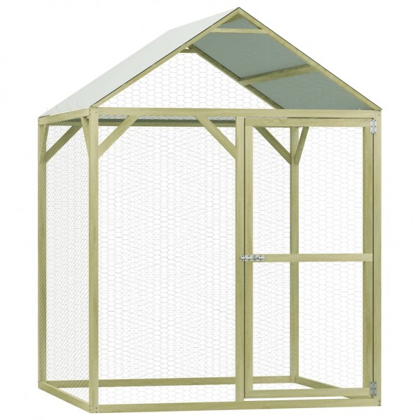 Gallinero de madera de pino impregnada 1.5x1.5x2 m