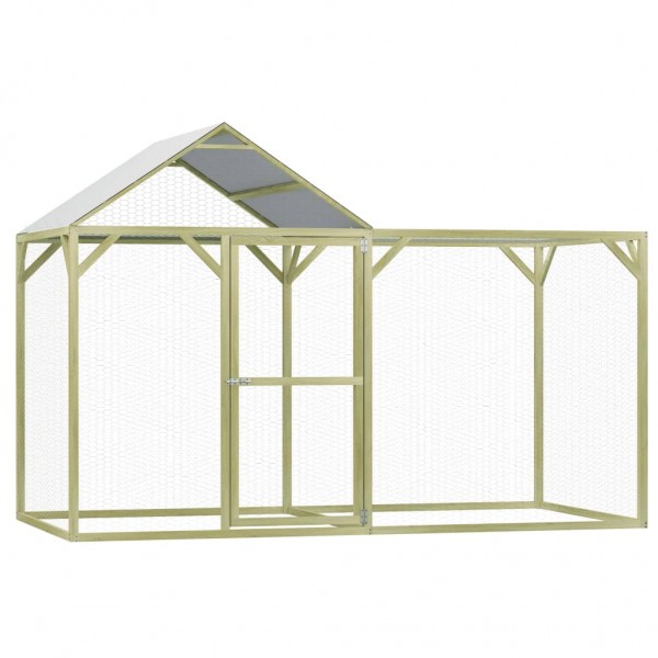 Gallinero madera de pino impregnada 3x1.5x2 m