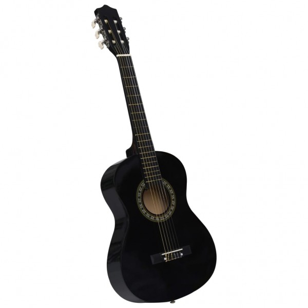 Guitarra clásica para niños y principiantes negro 1/2 34