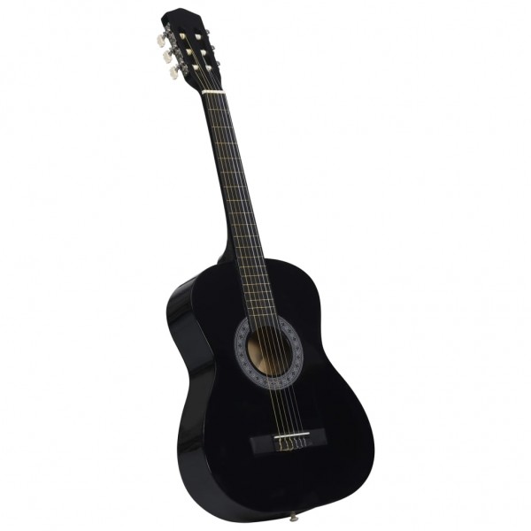 Guitarra clásica para niños y principiantes negro 3/4 36
