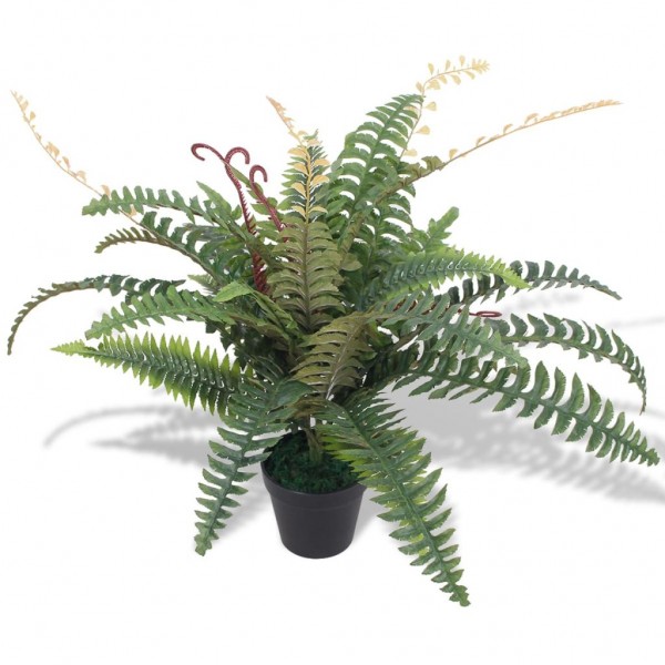 Helecho artificial con macetero 60 cm verde