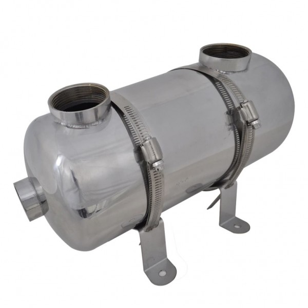 Intercambiador de calor para piscina. 355 x 134 mm. 40 kW