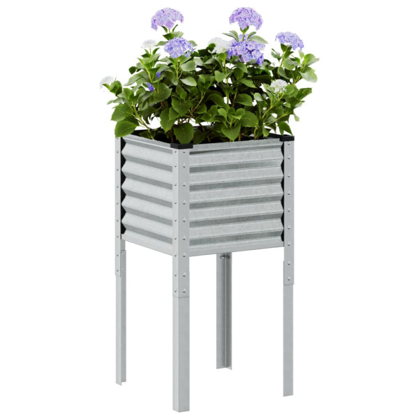 Jardinera de acero galvanizado 45x45x88 cm