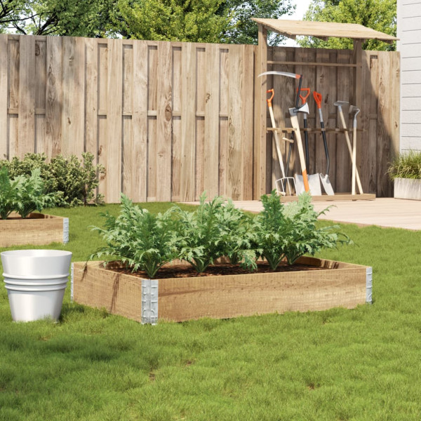 Jardinera de madera maciza de pino 100x50 cm