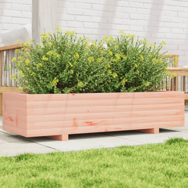 Jardinera de madera maciza Douglas 110x40x26.5 cm