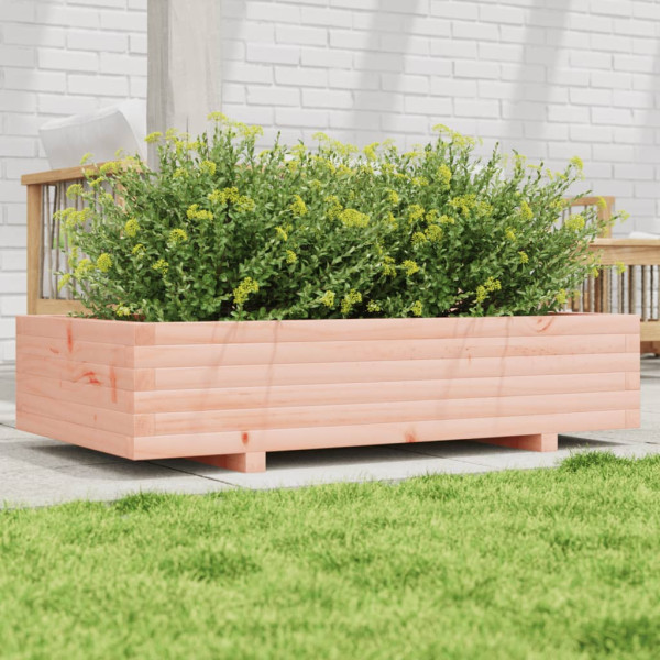 Jardinera de madera maciza Douglas 110x60x26.5 cm