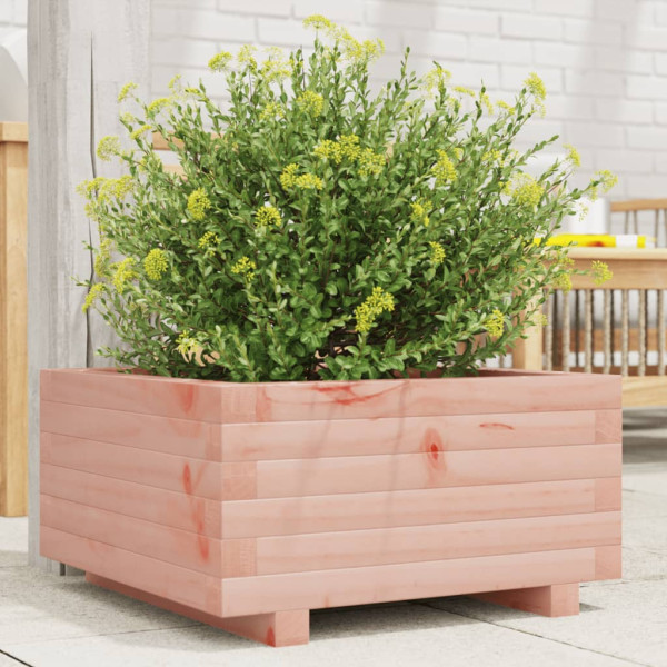 Jardinera de madera maciza Douglas 50x50x26.5 cm