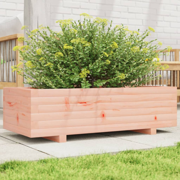 Jardinera de madera maciza Douglas 90x40x26.5 cm