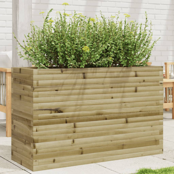 Jardinera madera de pino impregnada 110x40x68.5 cm