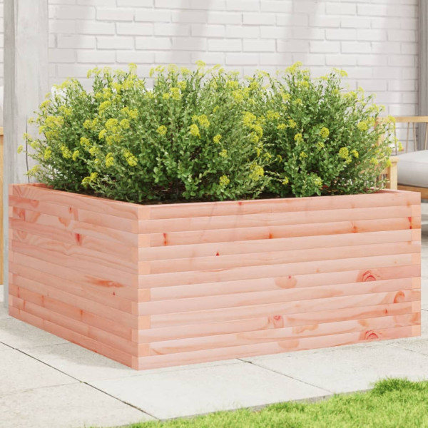 Jardinera madera maciza de abeto Douglas 100x100x46 cm