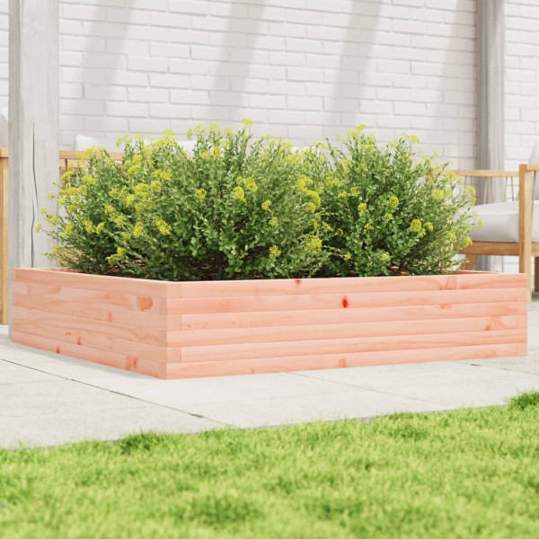 Jardinera madera maciza de abeto Douglas 110x110x23 cm