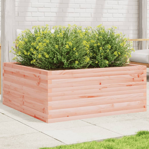 Jardinera madera maciza de abeto Douglas 110x110x46 cm