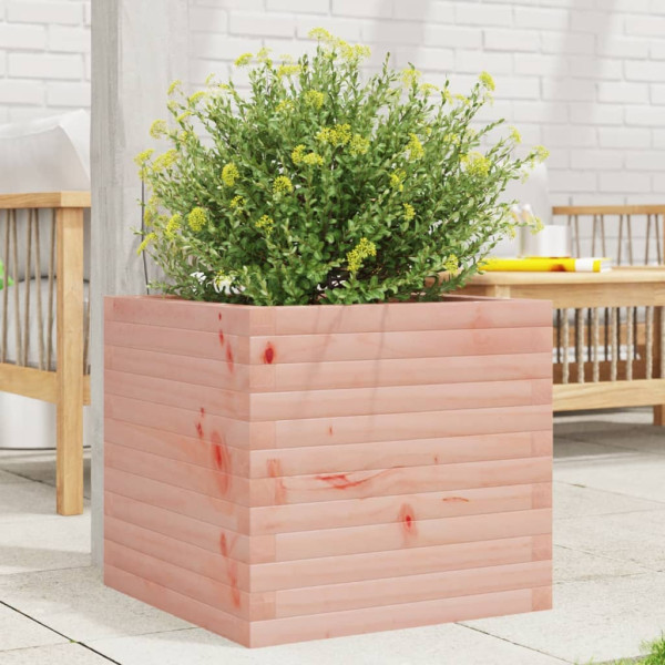 Jardinera madera maciza de abeto Douglas 50x50x45.5 cm