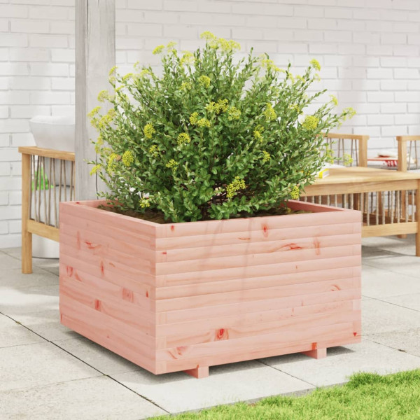 Jardinera madera maciza de abeto Douglas 80x80x49.5 cm