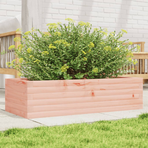 Jardinera madera maciza de abeto Douglas 90x40x23 cm