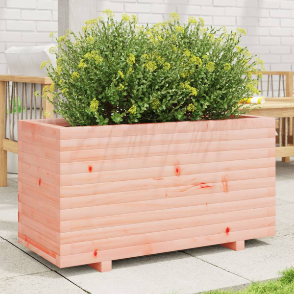 Jardinera madera maciza de abeto Douglas 90x40x49.5 cm