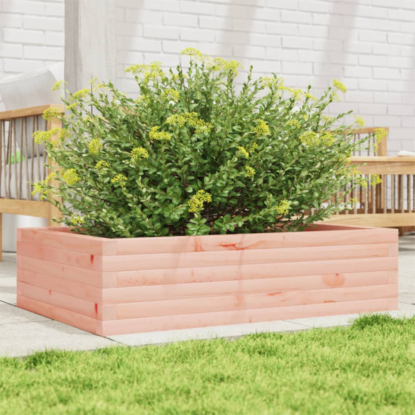 Jardinera madera maciza de abeto Douglas 90x60x23 cm