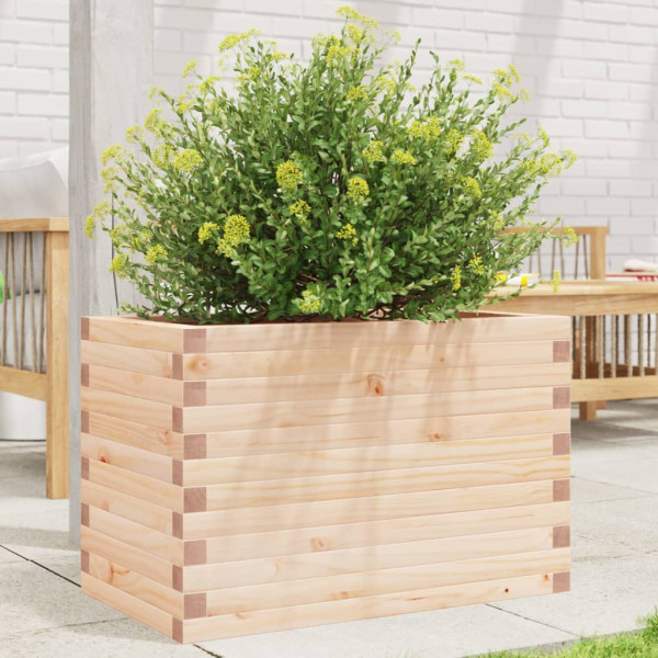 Jardinera madera maciza de pino 70x40x45.5 cm