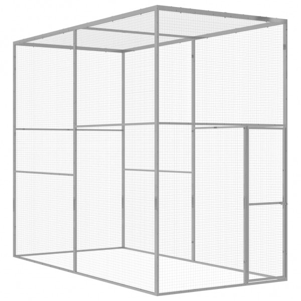 Jaula para gatos acero galvanizado 3x1.5x2.5 m