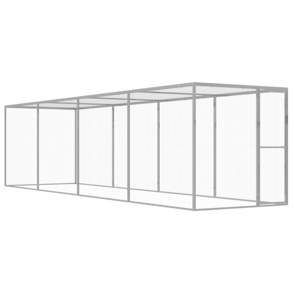 Jaula para gatos acero galvanizado 6x1.5x1.5 m