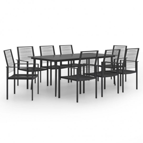 Juego de comedor para jardín 9 piezas