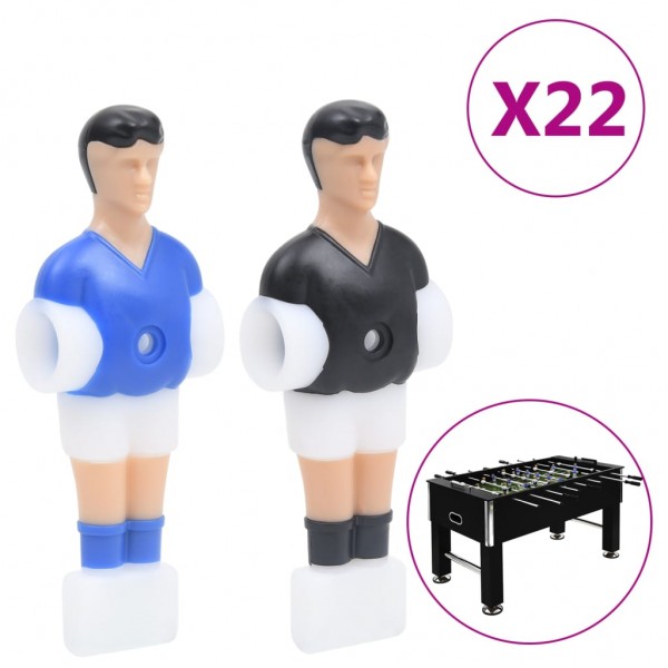 Jugadores de futbolín para varillas de 15.9 mm 22 piezas