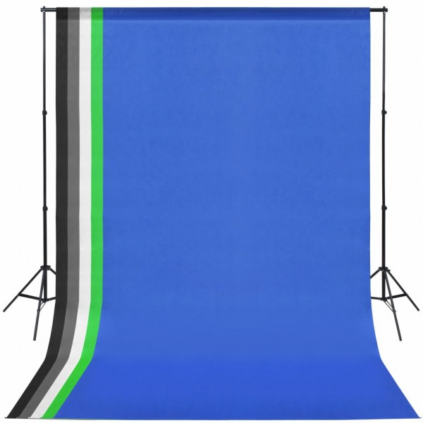 Kit de estudio fotográfico con 5 fondos de colores y marco ajustable