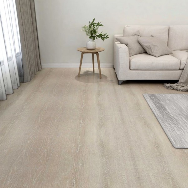 Lamas para suelo autoadhesivas 55 piezas PVC 5.11 m² beige