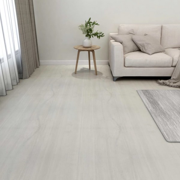 Lamas para suelo autoadhesivas 55 piezas PVC 5.11 m² crema
