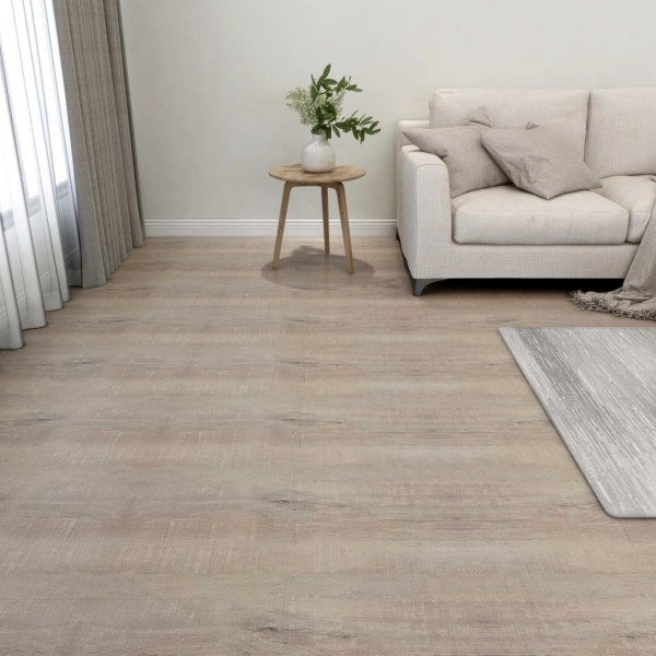 Lamas para suelo autoadhesivas  55 piezas PVC 5.11 m² gris taupe