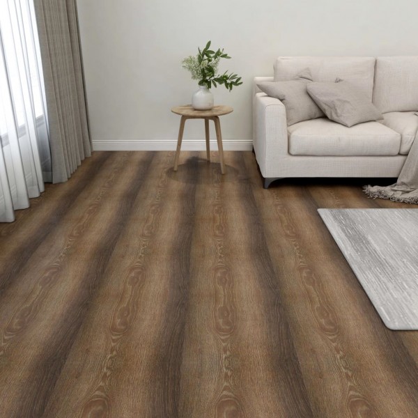 Lamas para suelo autoadhesivas 55 piezas PVC 5.11 m² marrón