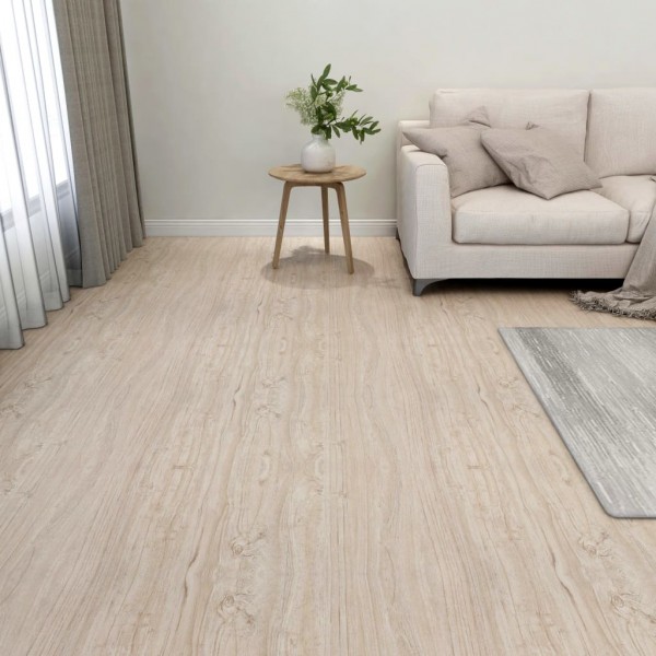 Lamas para suelo autoadhesivas 55 uds PVC 5.11 m² marrón claro