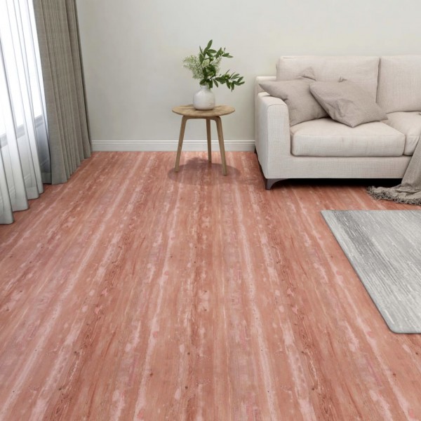 Lamas para suelo autoadhesivas 55 uds PVC 5.11 m² rojo