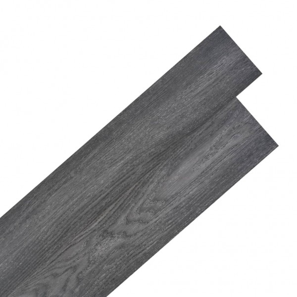 Lamas para suelo de PVC autoadhesivas 5.02m² 2mm negro y blanco