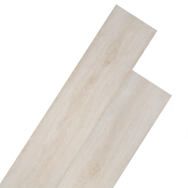Lamas para suelo de PVC autoadhesivas 5.02m² 2mm roble blanco