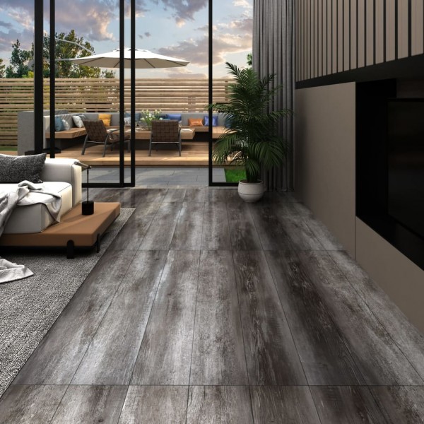 Lamas para suelo de PVC autoadhesivas madera a rayas 5.02m² 2mm